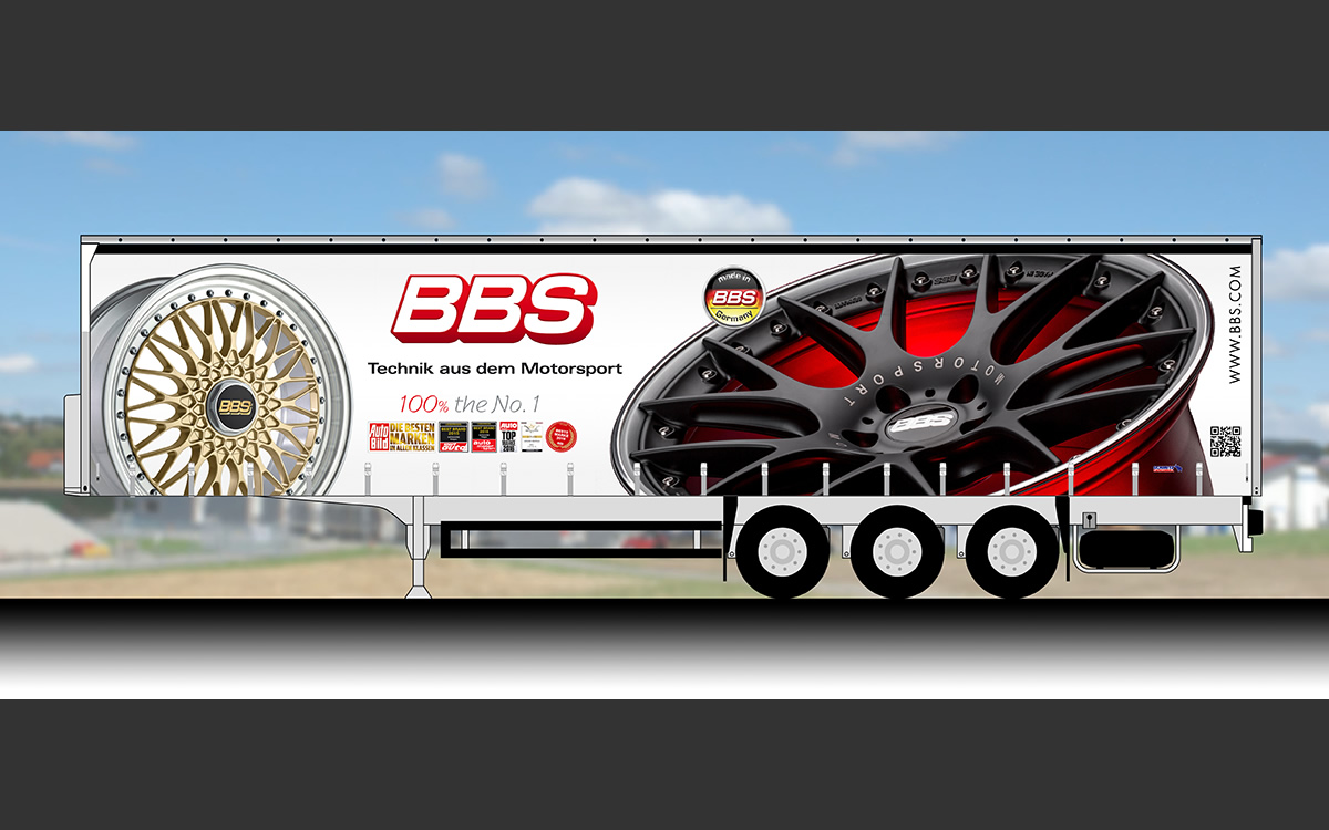 BBS-LKW Bedruckung