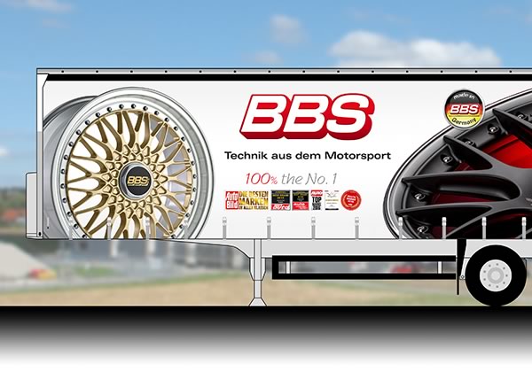 BBS-LKW Bedruckung