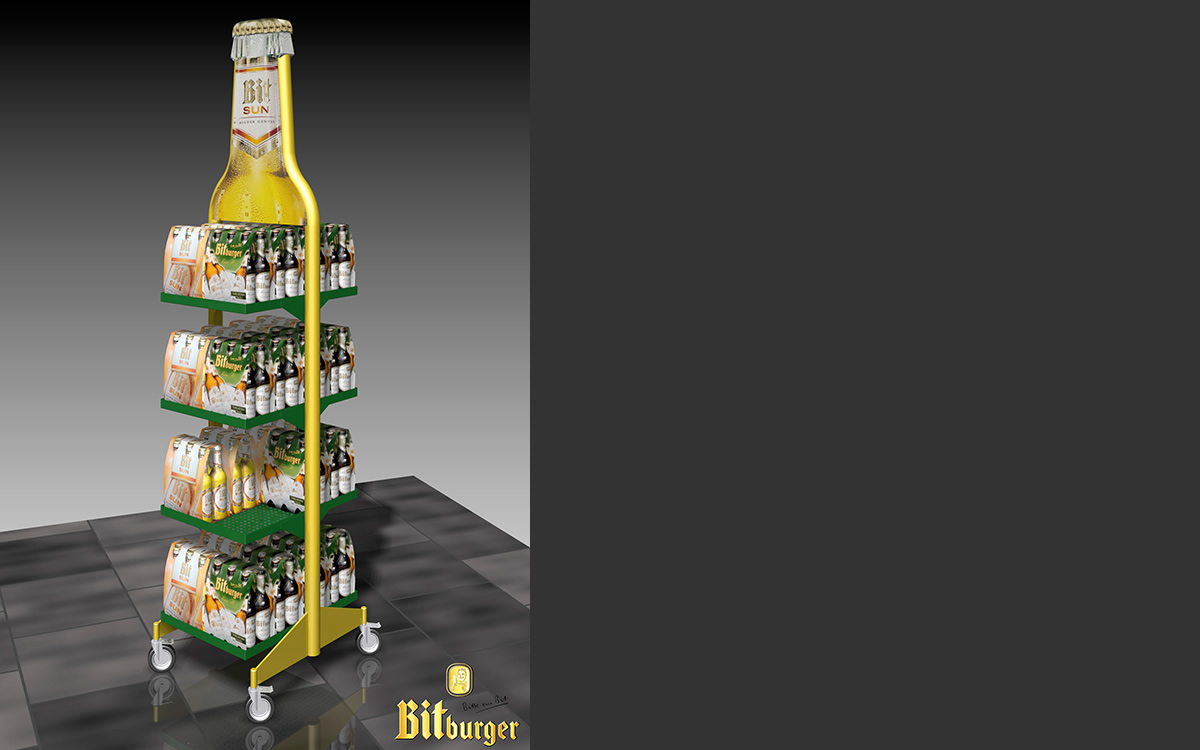 Bitburger Tankstellendisplay